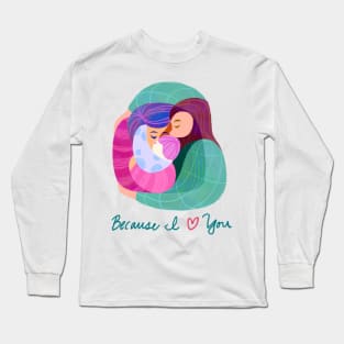 A Family of Three Long Sleeve T-Shirt